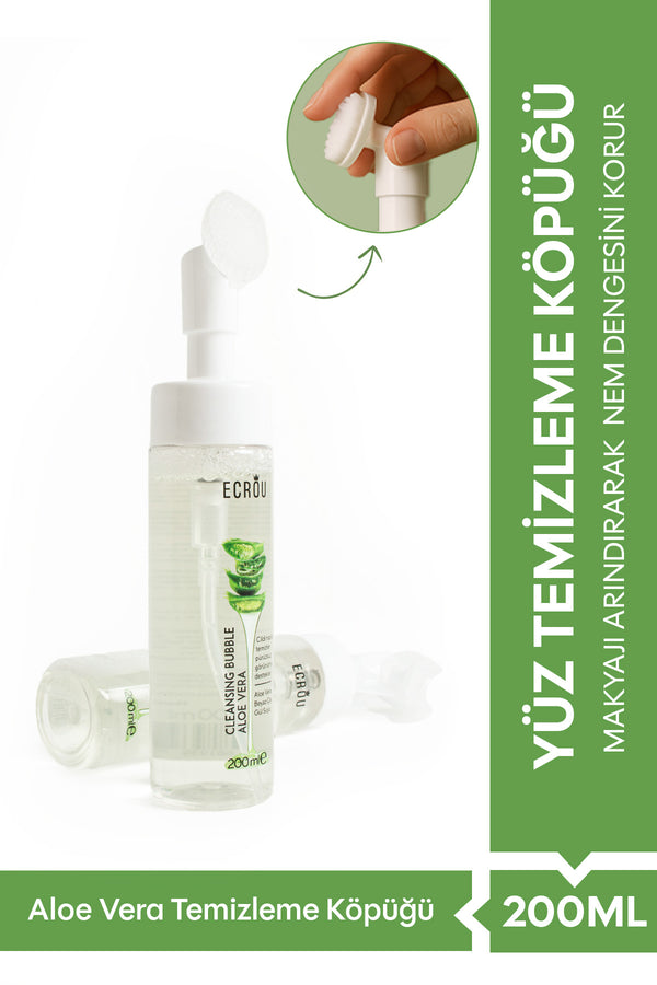 Ecrou Aloe Vera Yüz Temizleme Köpüğü 200 ML — Beyaz