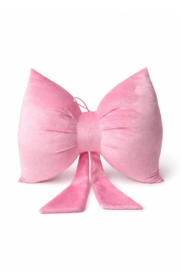 Fiyonk Kırlent, Dekoratif Yastık Yastık Pembe 35 cm — Pembe