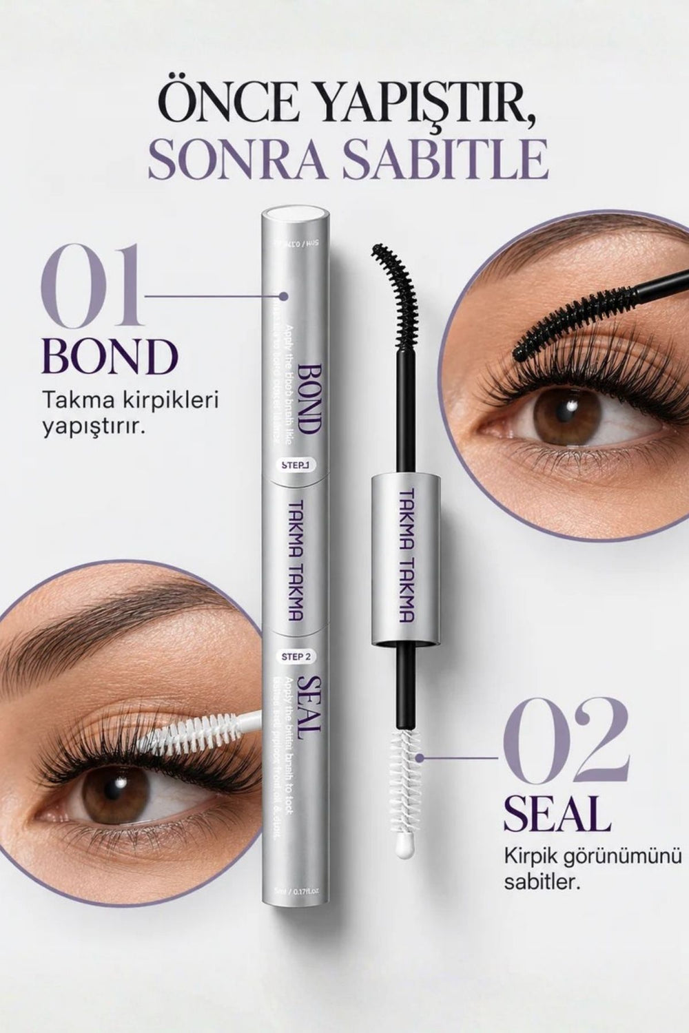 Takma Takma KP1480 Kirpik Yapıştırıcısı 5 ml — Şeffaf