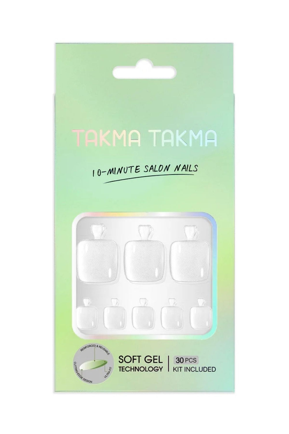 Takma Takma MAYT-3539 Ayak Tırnak Seti — Beyaz