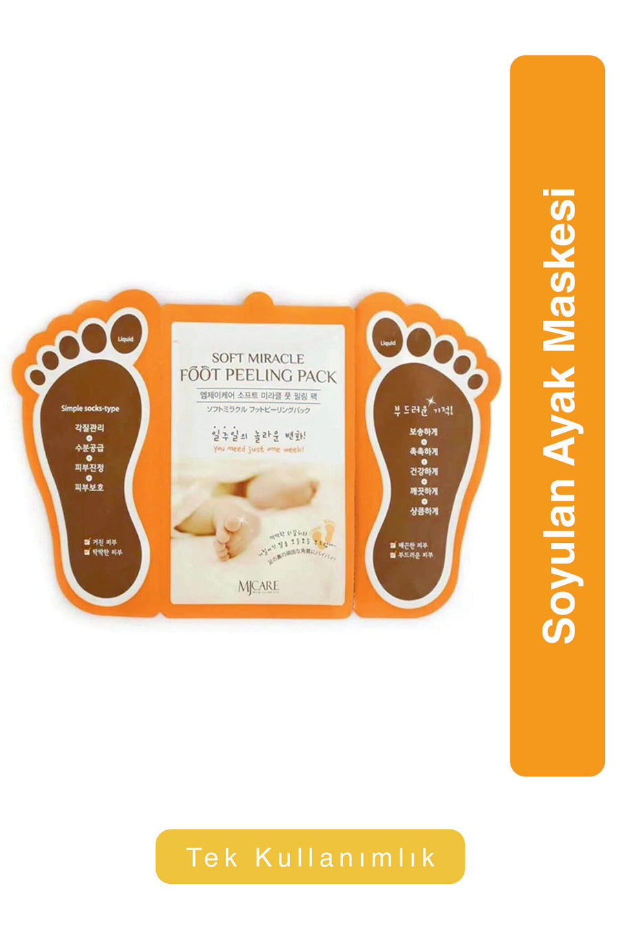 Mjcare Soyulan Ayak Peeling Maskesi 2'li — BOS
