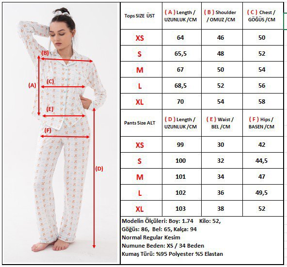 Mini Baskılı Uzun Kollu Bebe Yaka Önden Düğmeli Pantolonlu Pijama Takımı — Bebek Mavi
