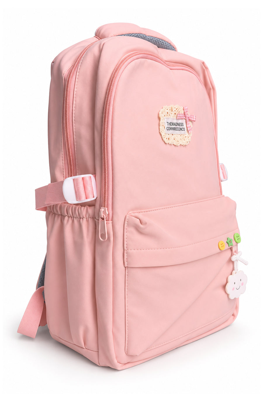 Yoyoso Hızlı Kuruyan Kumaş Detaylı  Sırt Çantası Pembe — PEMBE