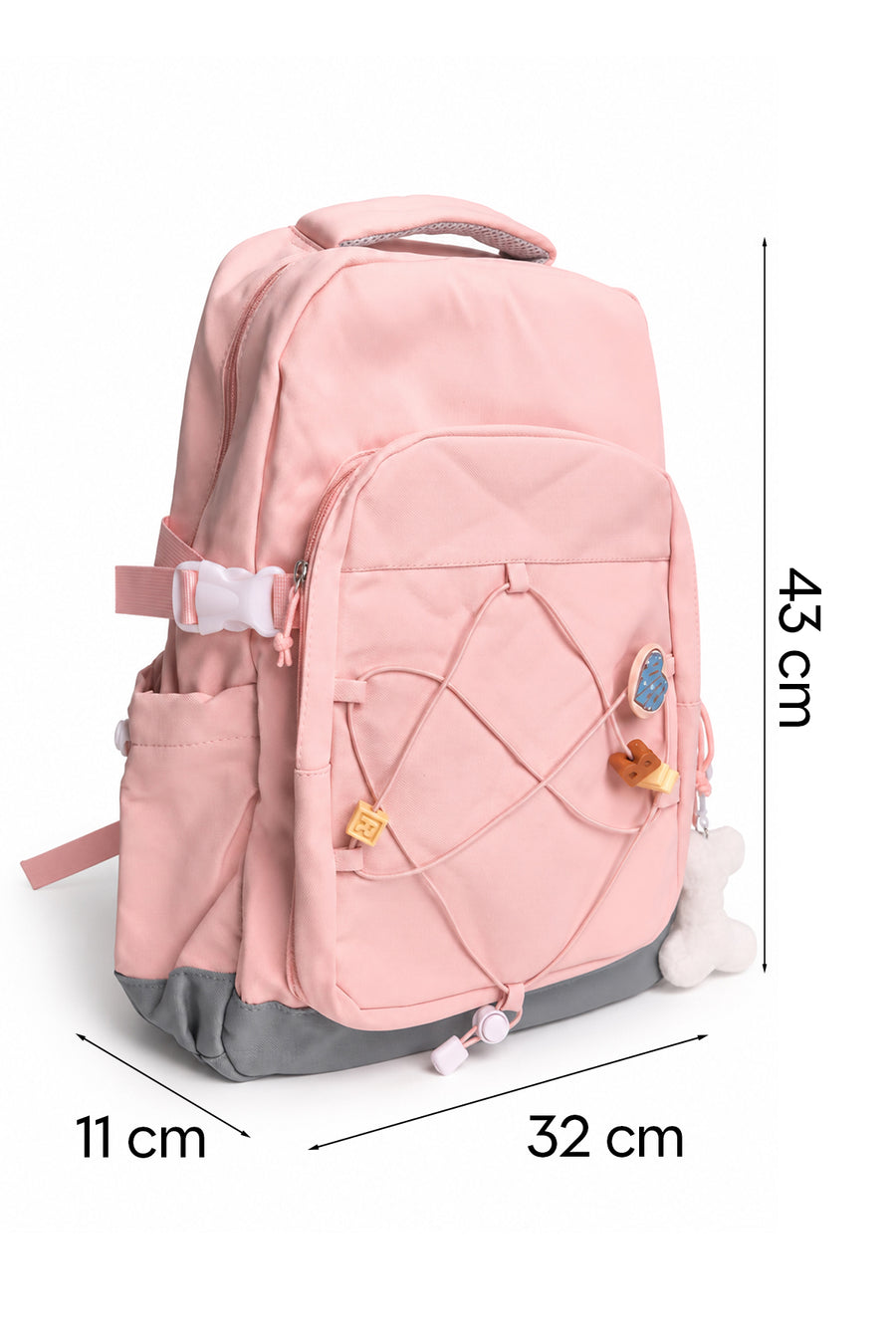 Yoyoso Bagaj Askılı Sırt Çantası Pembe — Pembe