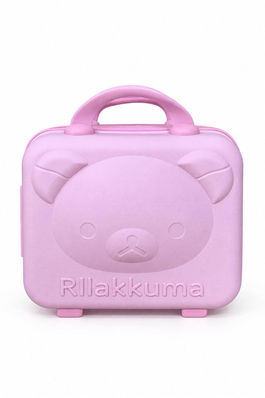 Kilitli Makyaj Çantası Valizi Pembe, Su Geçirmez Darbeye Dayanıklı Kozmetik Organizer 30 x 23 x 16 cm Ekru — Pembe