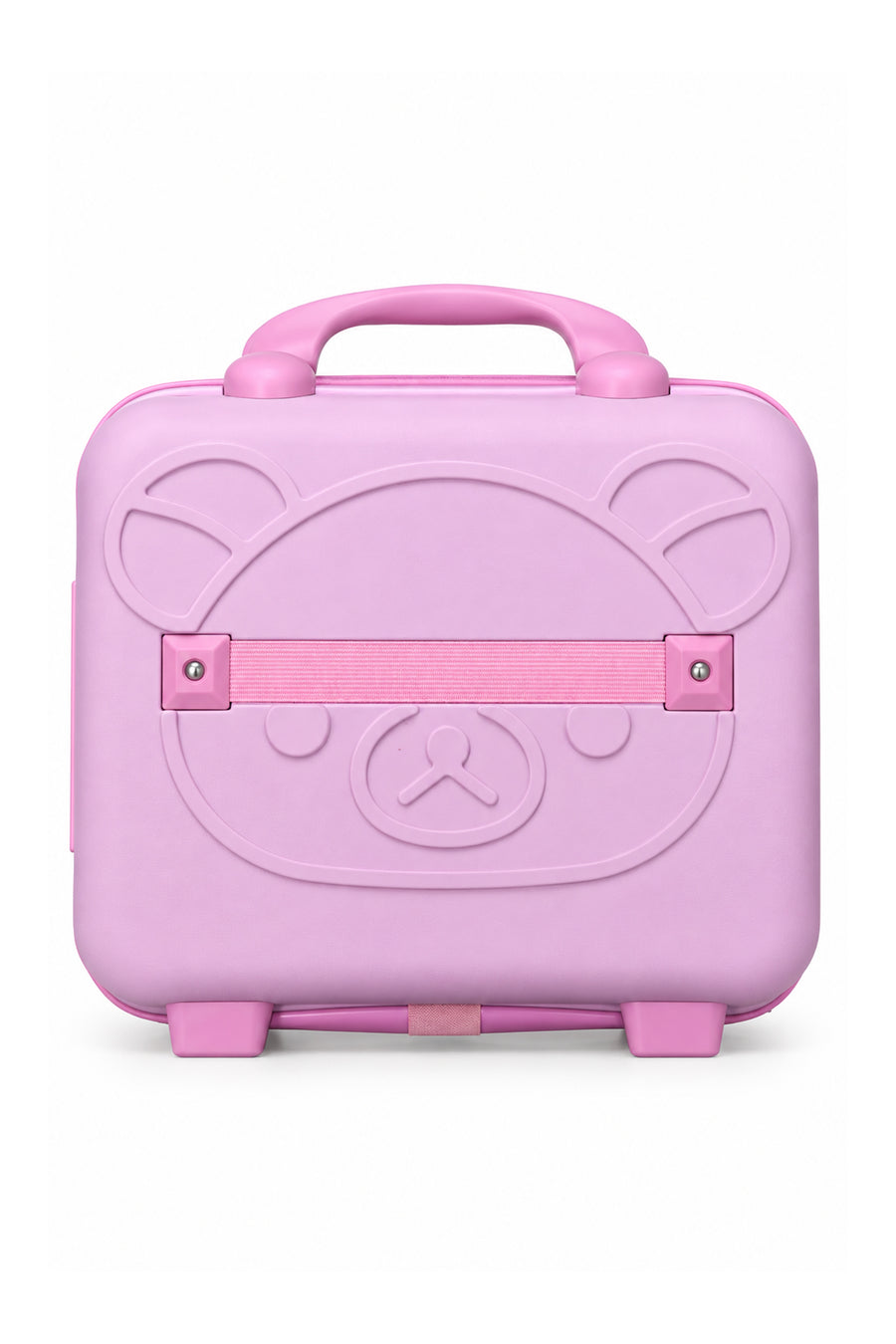Kilitli Makyaj Çantası Valizi Pembe, Su Geçirmez Darbeye Dayanıklı Kozmetik Organizer 30 x 23 x 16 cm Ekru — Pembe