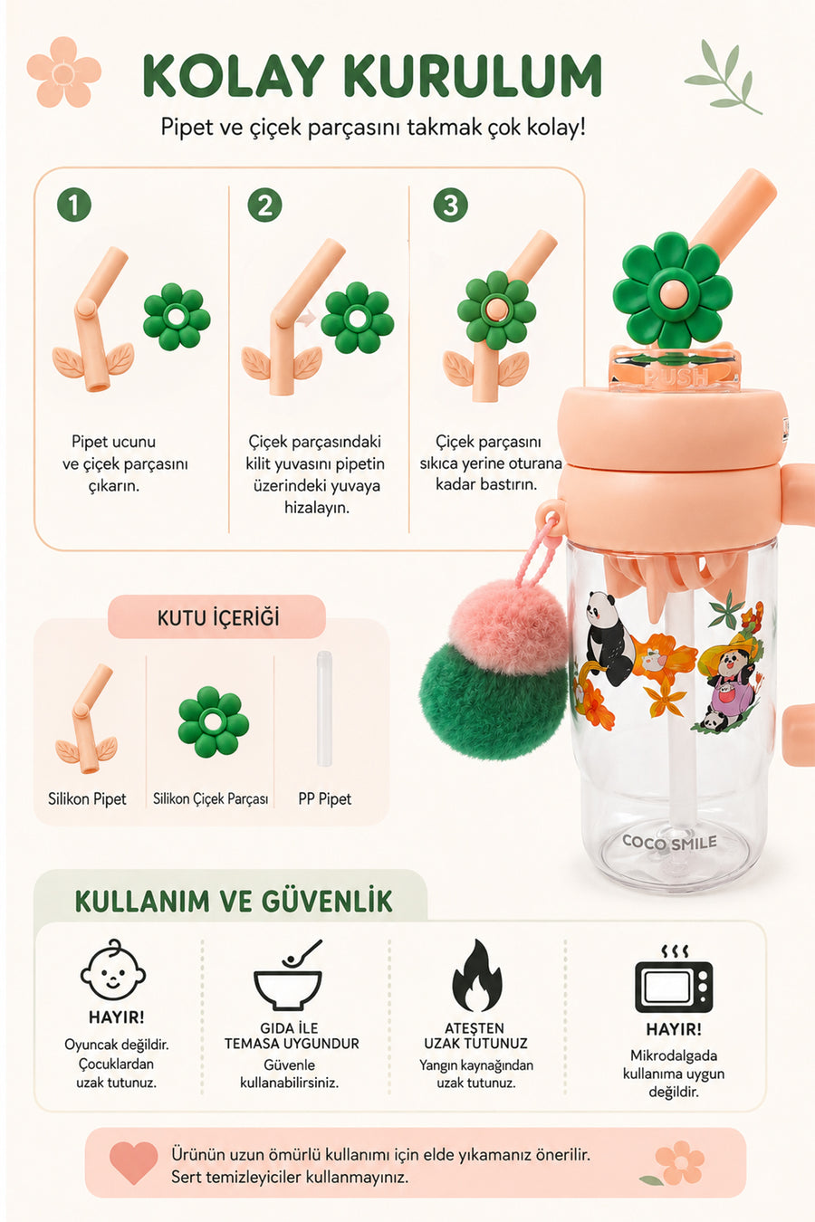Vagonlife Yandan Tutmalı 88332 Charmlı Suluk — Pembe