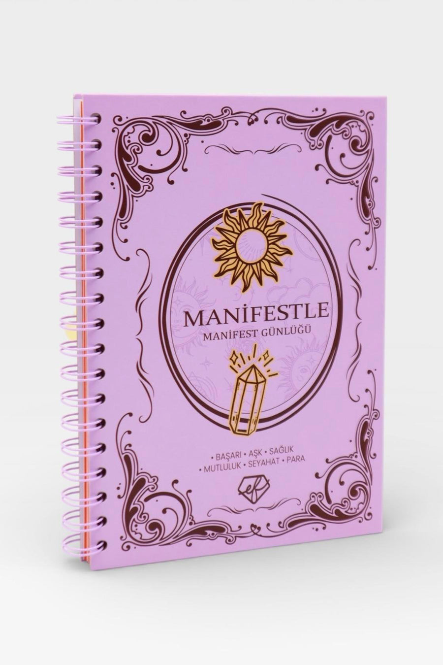 Ef Butik Mor Güneş Detaylı Manifest Defteri — Mor