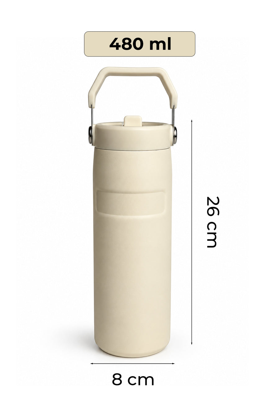H2O60293 TERMOS MATARA * 480 ML * BEYAZ — Ekru