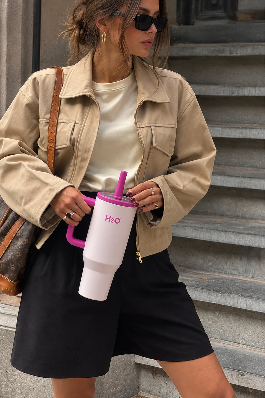H2O60320 TERMOS KUPA PIPETLI * 900 ML * MOR — Lila