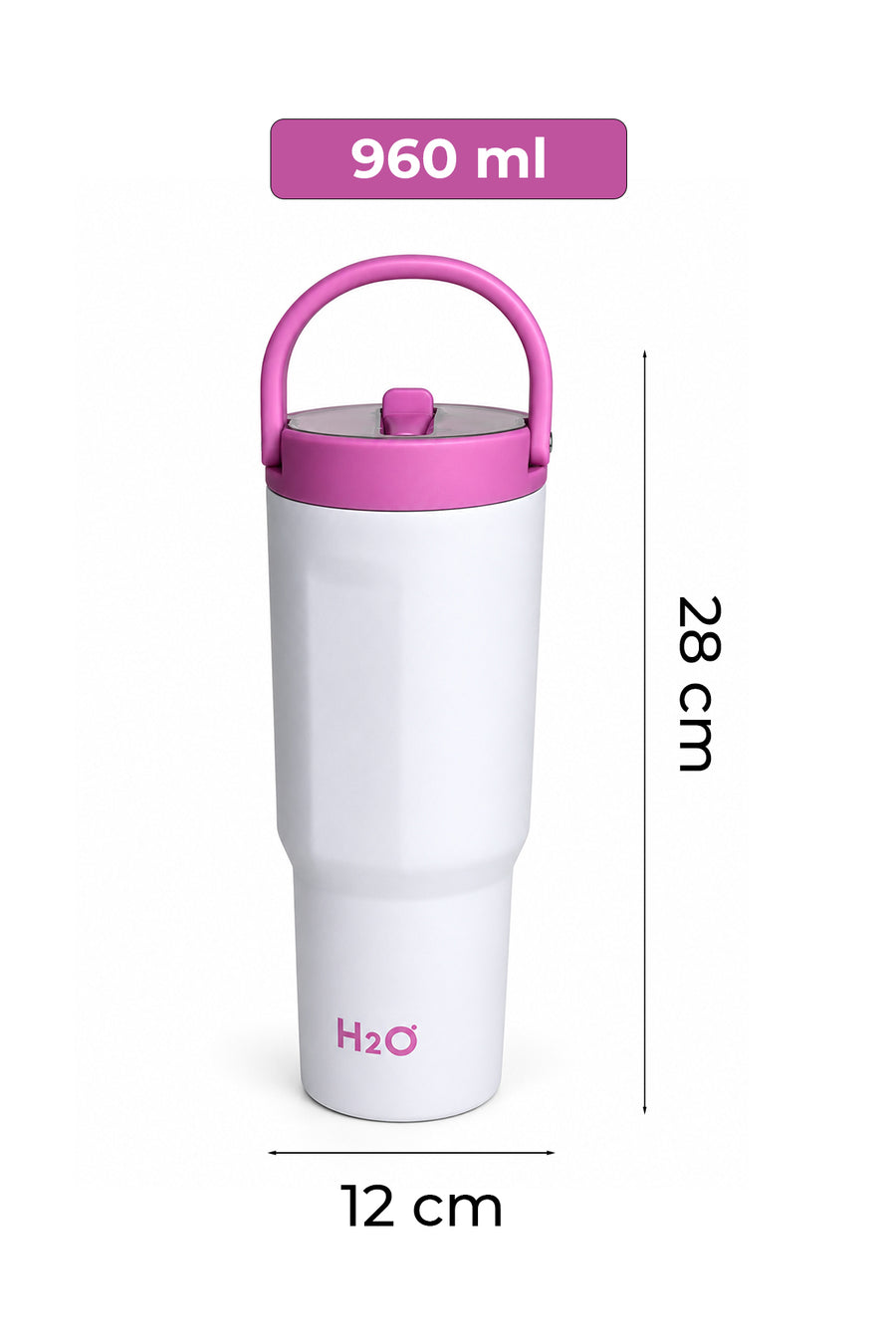 H2O60330 TERMOS KUPA PIPETLI * 960 ML * MOR — Lila