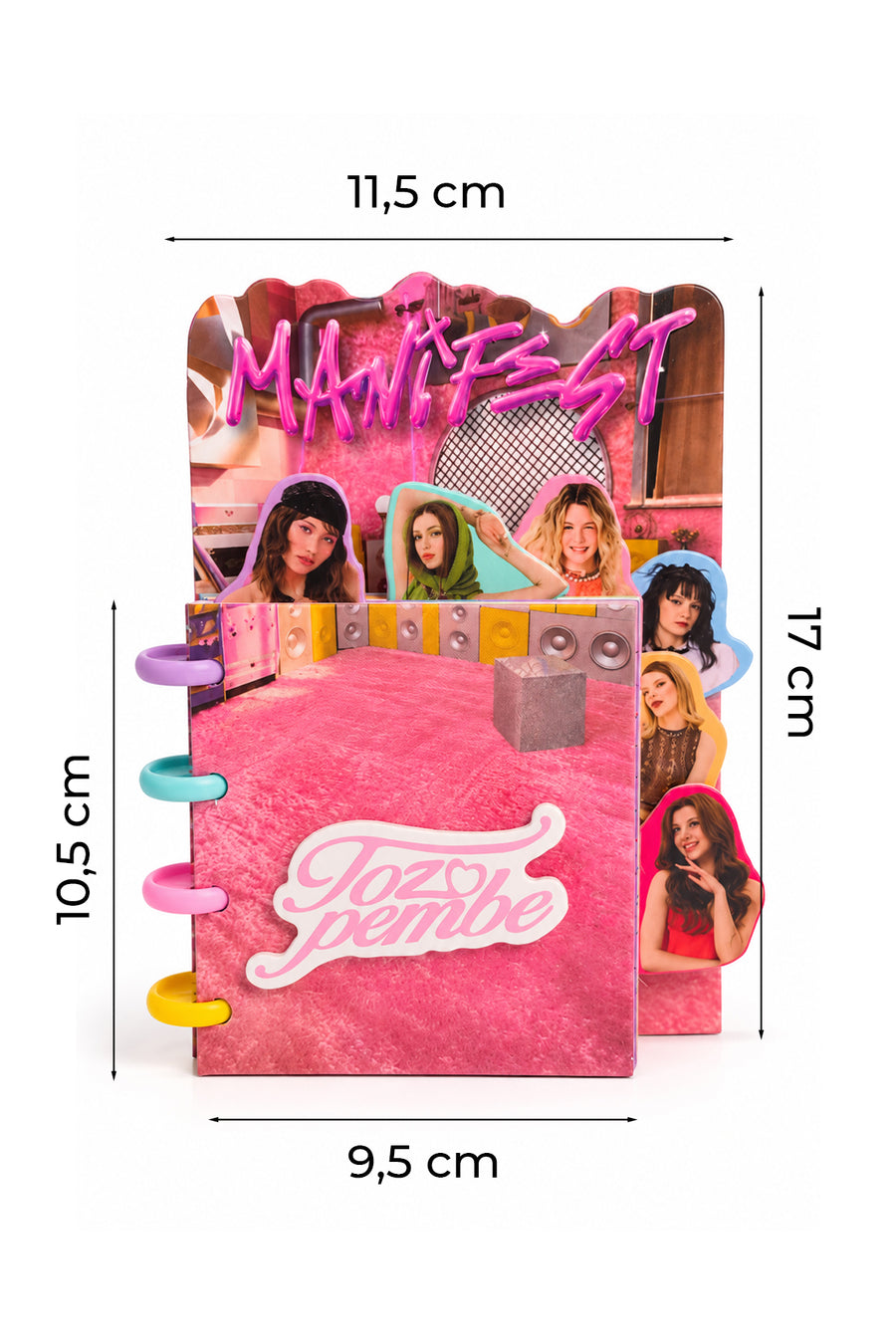 Manifest MFST-811037 3D Cutout Not Defteri — Siyah