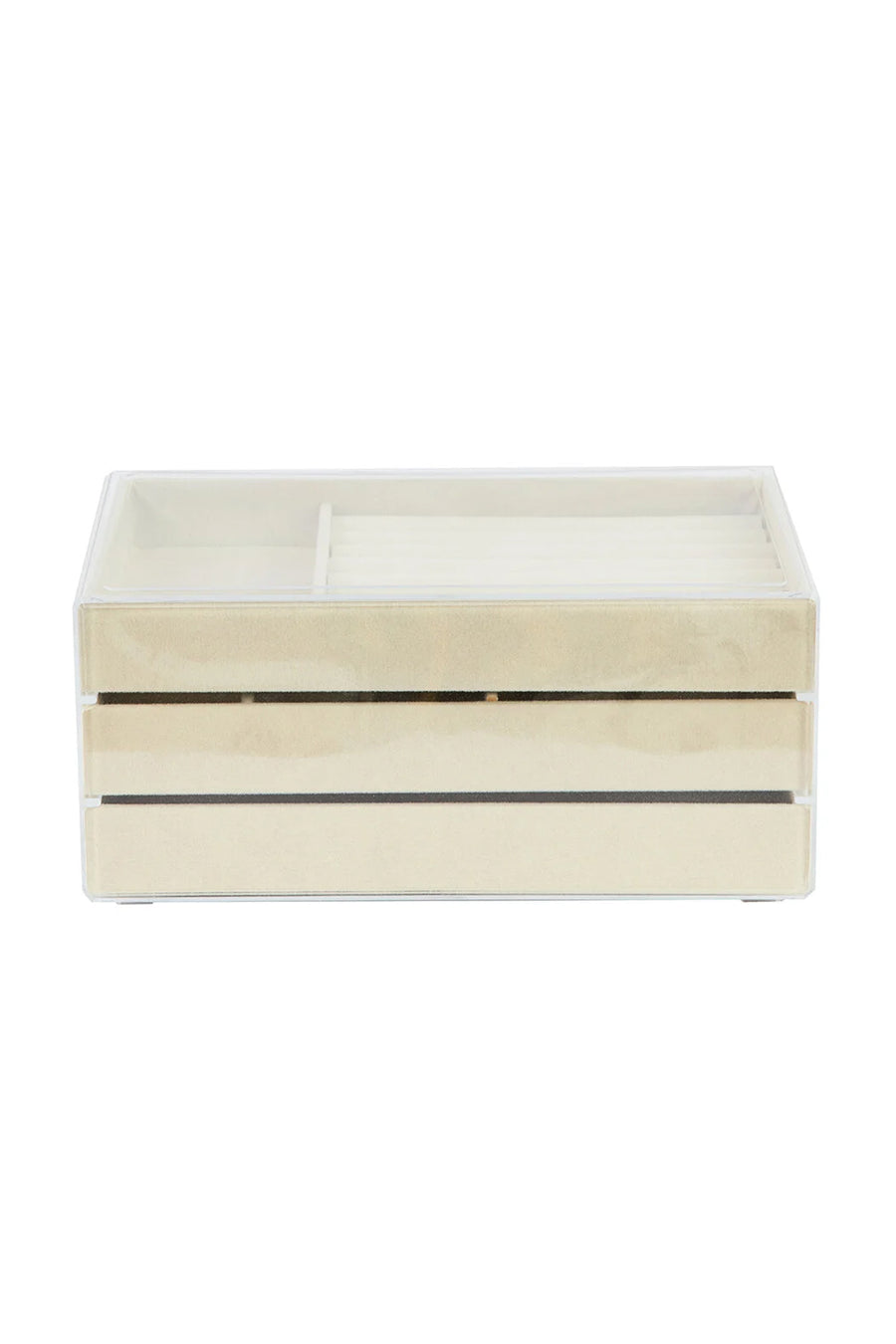Ecrou Modern 3 Çekmeceli Takı Bijuteri Mücevher Kutusu Organizer Düzenleyici Beyaz 13 X 23 X 10 cm — Beyaz