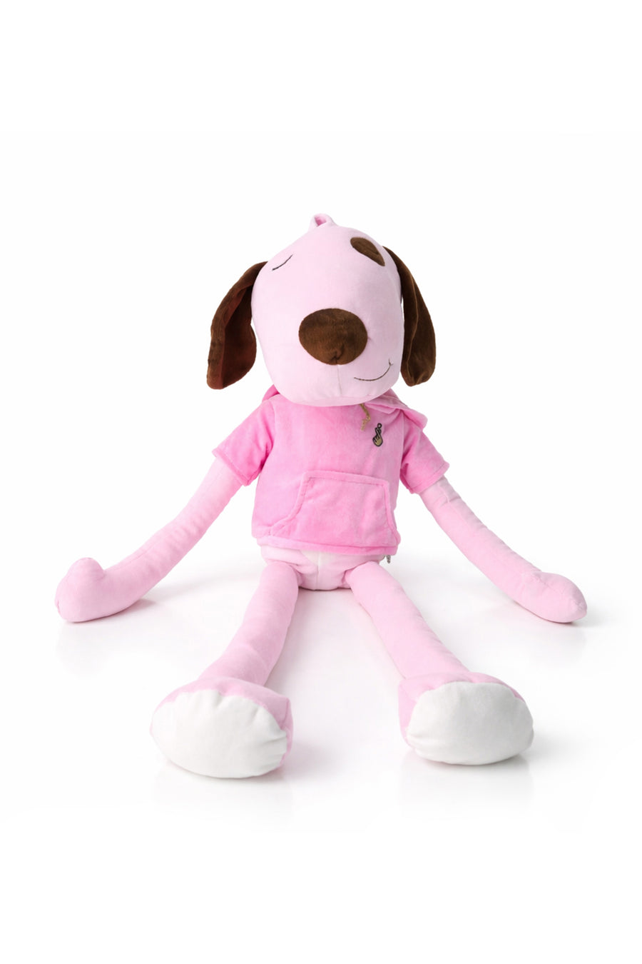 Uzun Bacaklı Pembe Hediyelik, Dekoratif Peluş 90 cm — Pembe