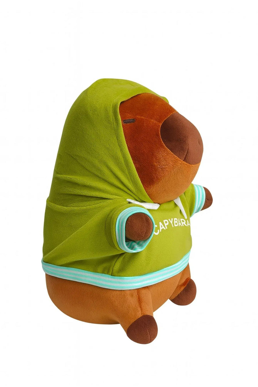 Ecrou Sweatshirtlü  Kapibara Peluş Oyuncak 35 cm — Kahve