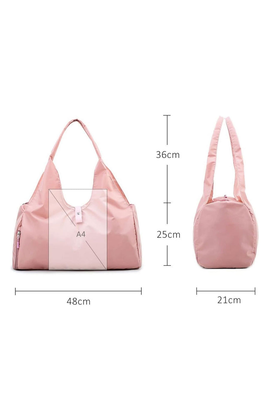 Ecrou Mat Taşımalı Omuz Çantası Pembe — Pembe