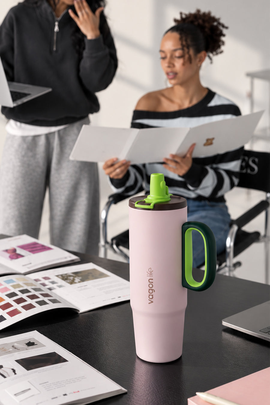 Vagonlife VGN1114 Daily 1200 ML Termos Pembe — Pembe