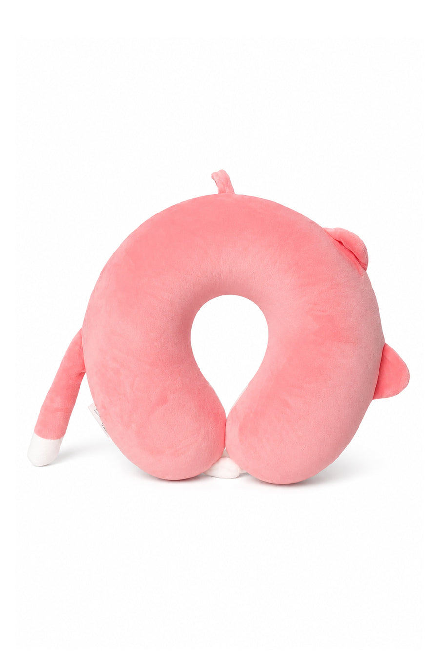 Ecrou Kuyruklu Kedi Memory Foam Boyun Yastığı Pembe — Pembe