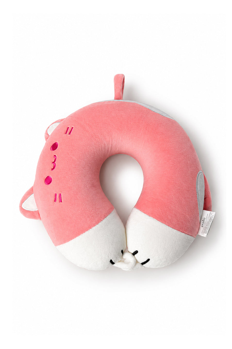 Ecrou Kuyruklu Kedi Memory Foam Boyun Yastığı Pembe — Pembe