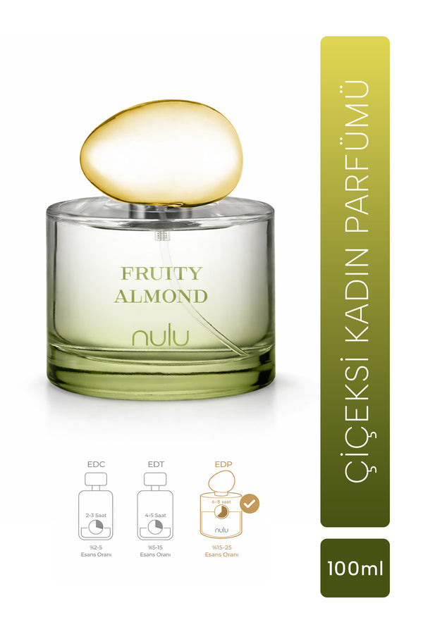 Nulu Fruity Almond Kadın Parfüm 100ml — Yeşil