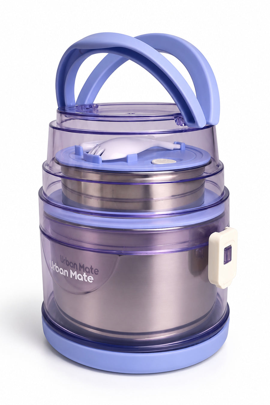 Urbanmate Silindir İçi Çelik Saklama Kabı Mor 13*16.5 — Mor
