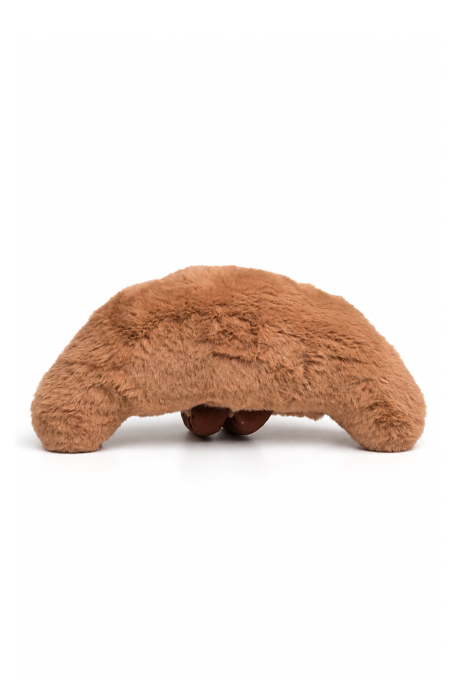 Ayaklı Kruvasan Peluş — Kahve