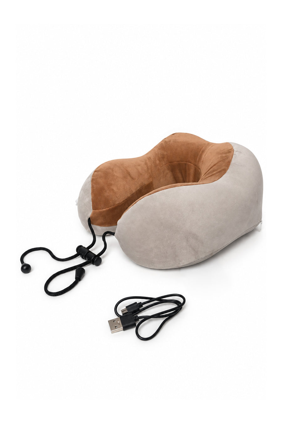 Ecrou Masaj Aletli Memory Foam Boyun Yastığı - Camel — Camel