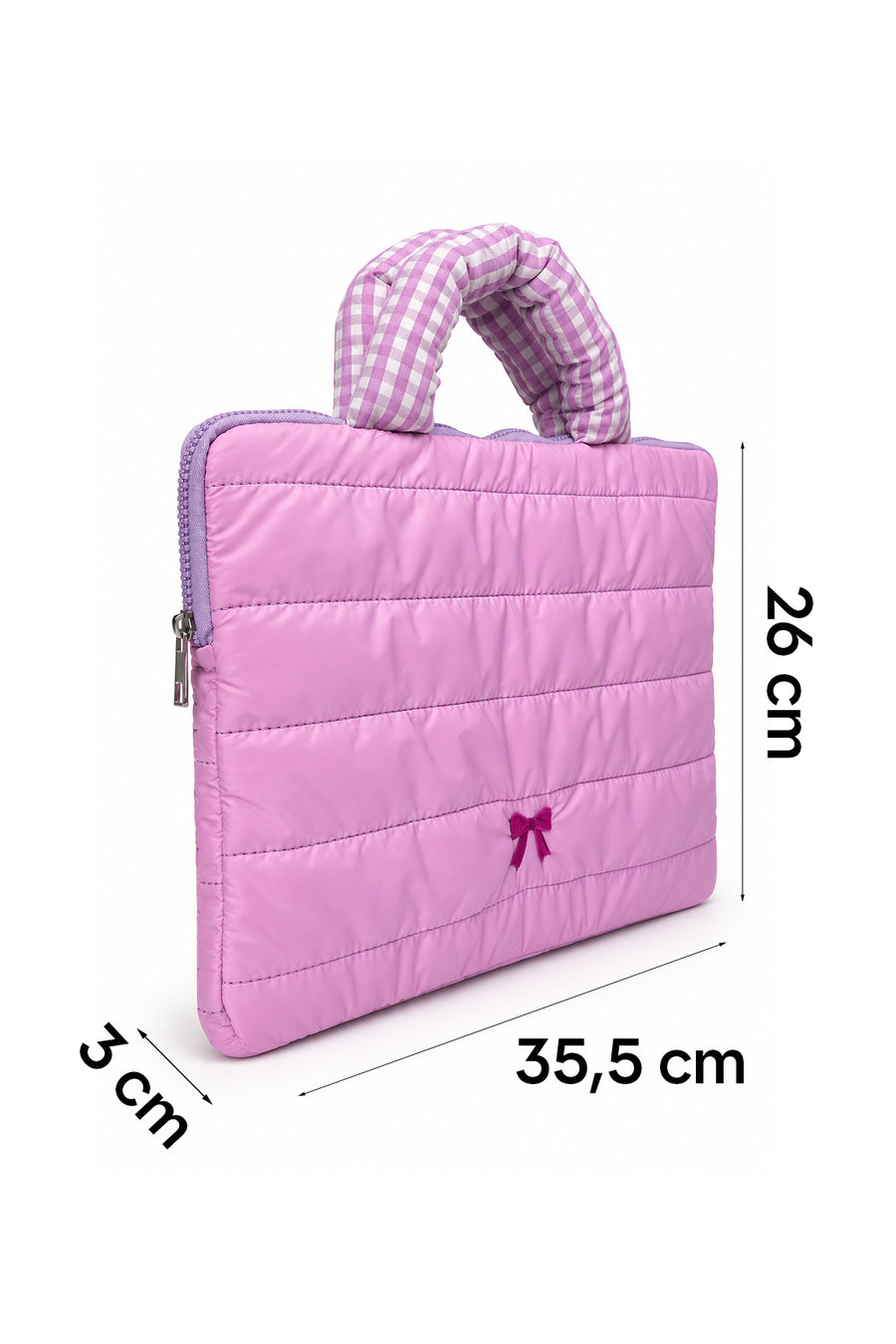 Ecrou Fiyonk Nakışlı Paraşüt Laptop Çantası — Lila
