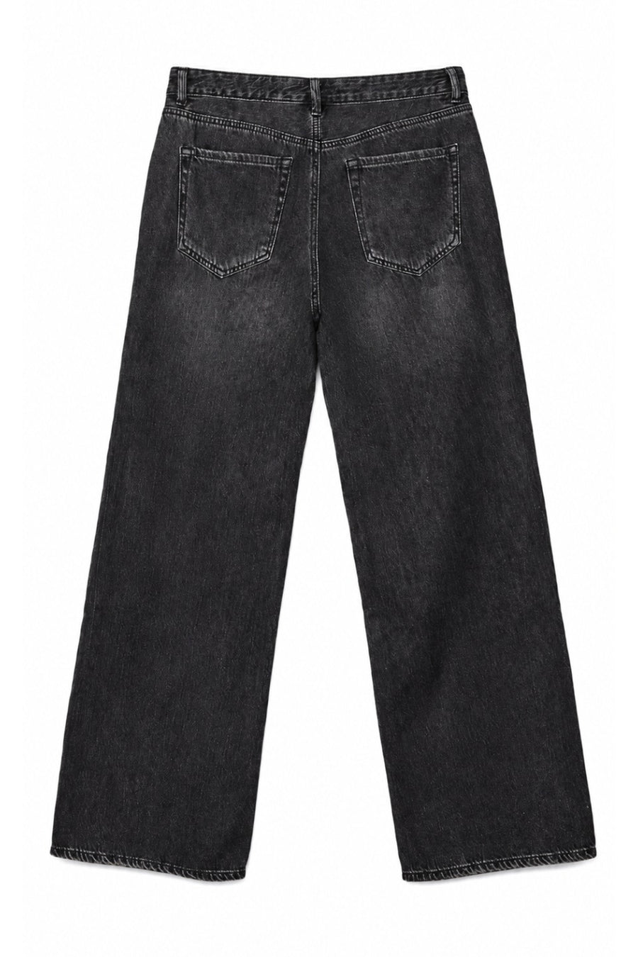 Ecrou Siyah Düşük Bel Denim Pantolon — Siyah