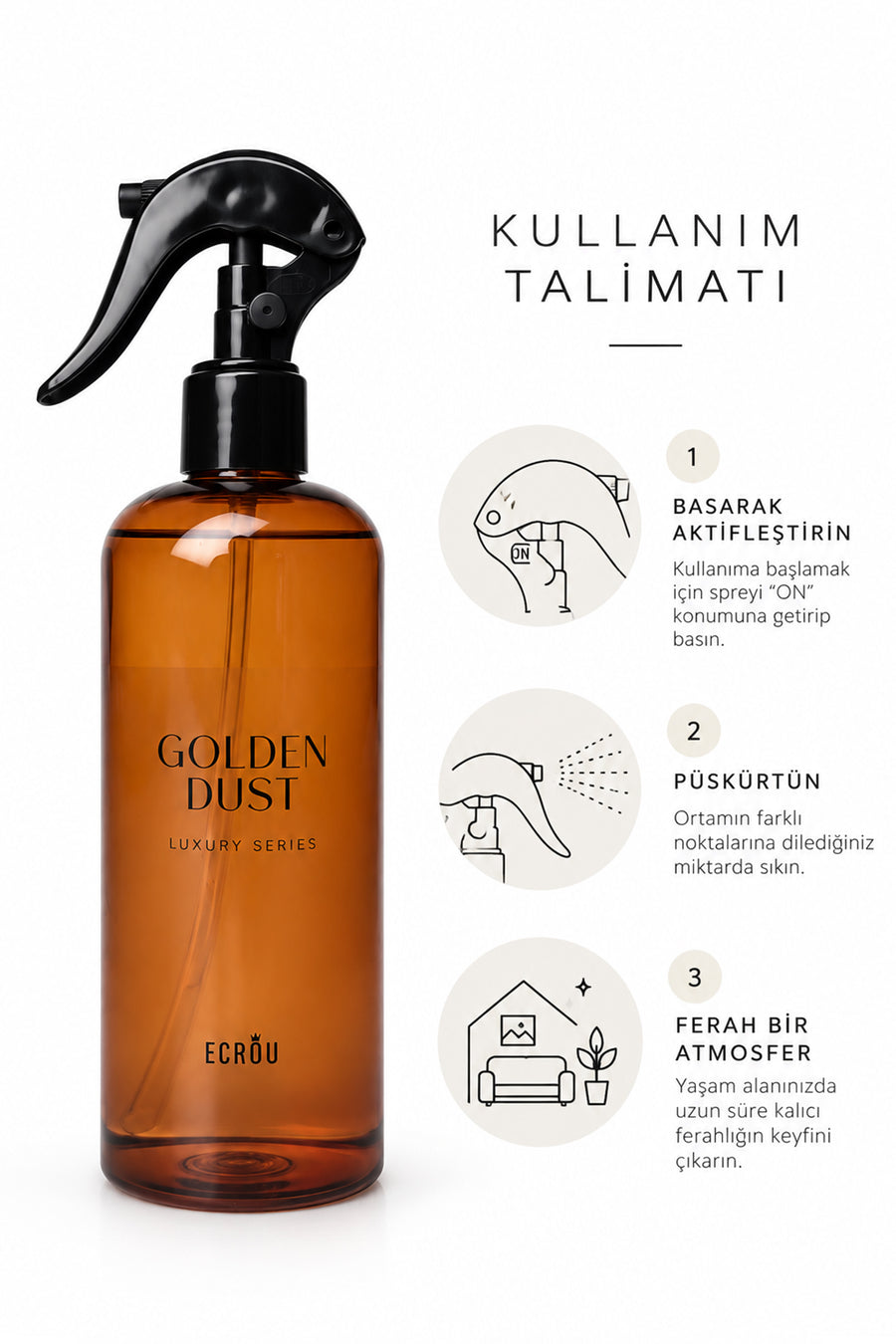 Ecrou Golden Dust Sprey Oda Kokusu 400ml — Karma