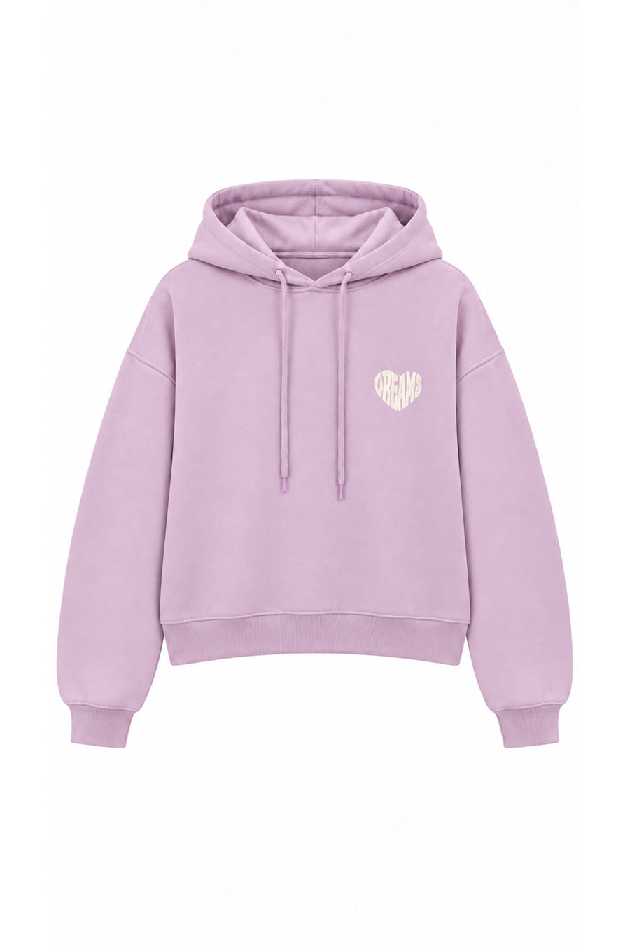 Lulus Friends Gri Kadın Sırt ve Kapüşon Baskı Detaylı 3 İplik Şardonlu Yumuşak Dokulu Rahat Kesim Kapüşonlu Sweatshirt Gri — Lila