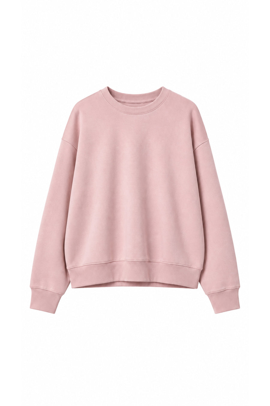 Ecr Teen Kadın Siyah Bisiklet Yaka U Kol Soft Sweatshirt — Pudra