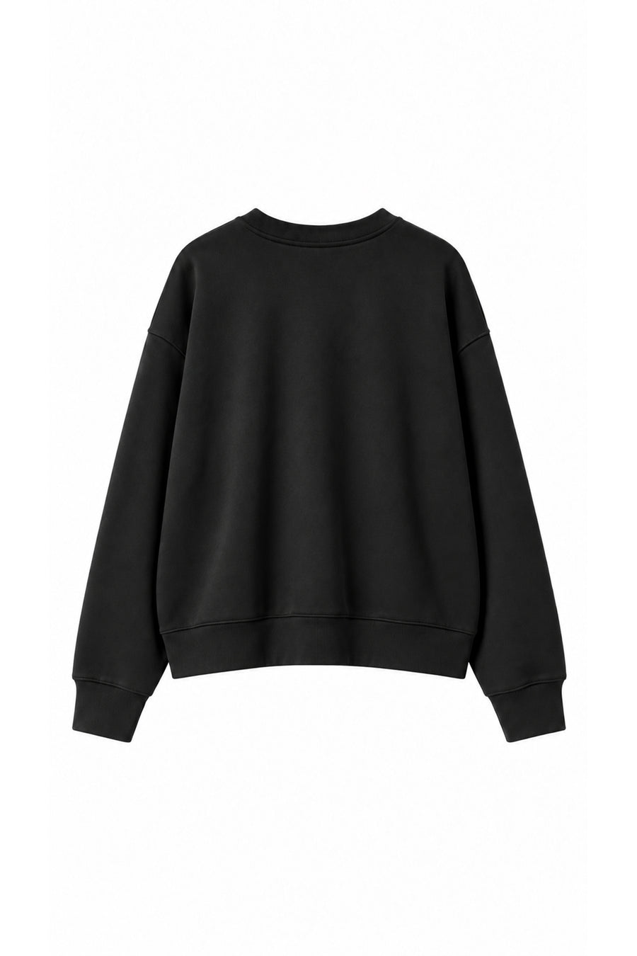 Ecr Teen Kadın Siyah Bisiklet Yaka U Kol Soft Sweatshirt — Siyah