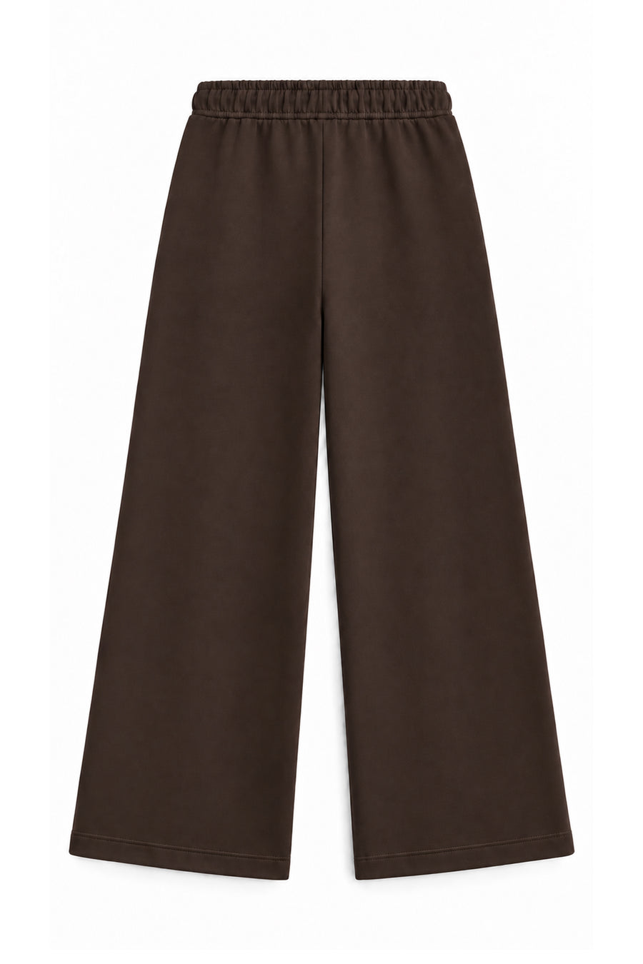Ecr Teen Kadın Siyah Straight Wide Yanı Nervürlü Soft Sweatpants — Kahve