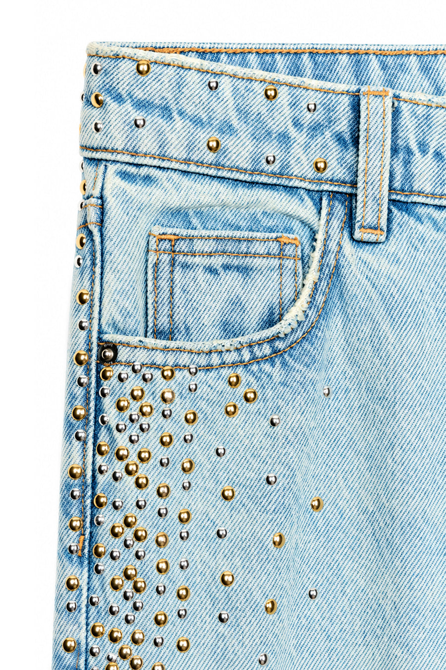 Ecr Teen Kadın Mavi Yanı Troklu Denim Pantolon — Mavi