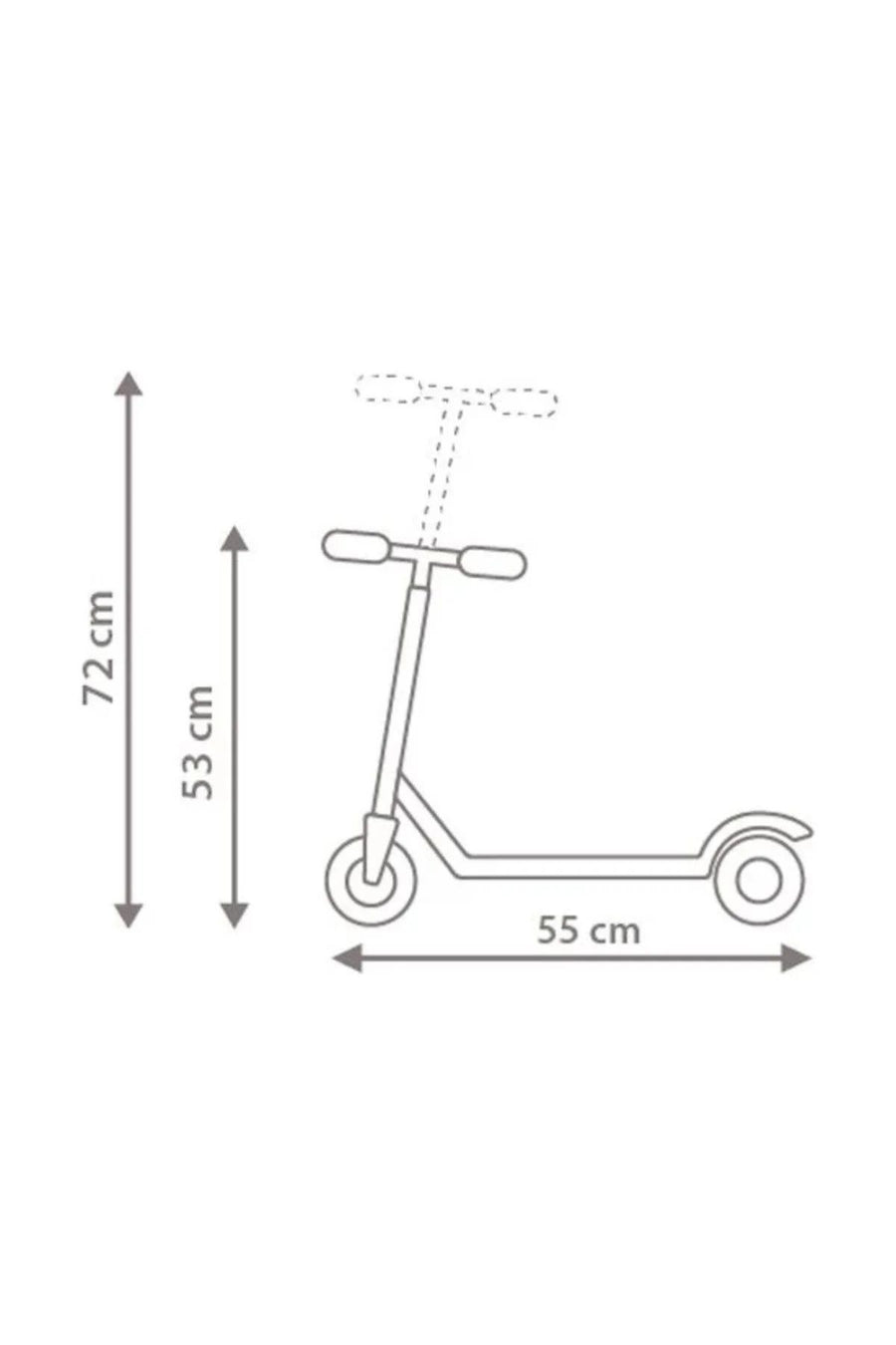 Pembe Rookie 3 Tekerlekli Led Işıklı Scooter — Fuşya