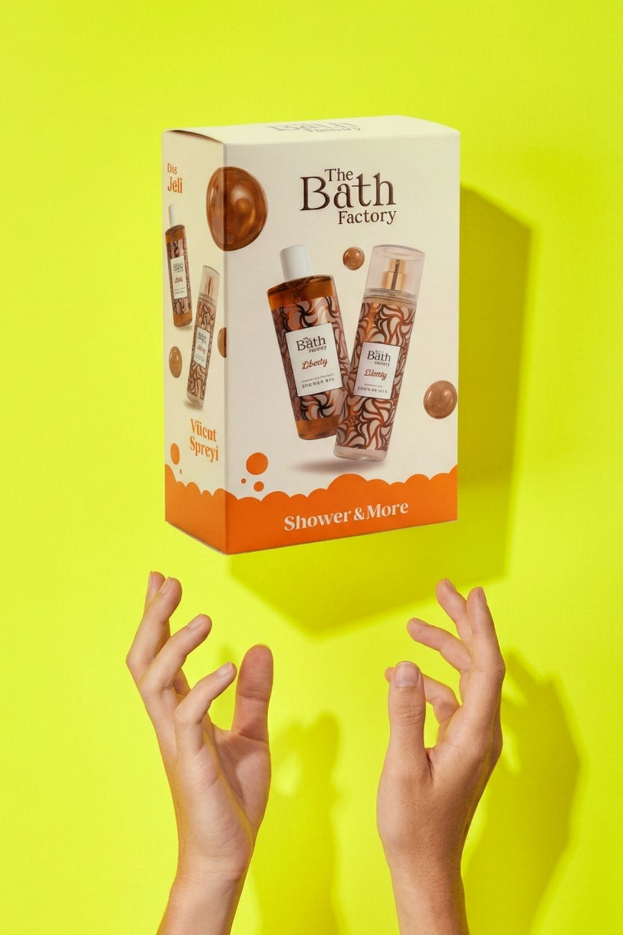 The Bath Factory Liberty Duş Jeli ve Vücut Spreyi 2'li Set — Oranj