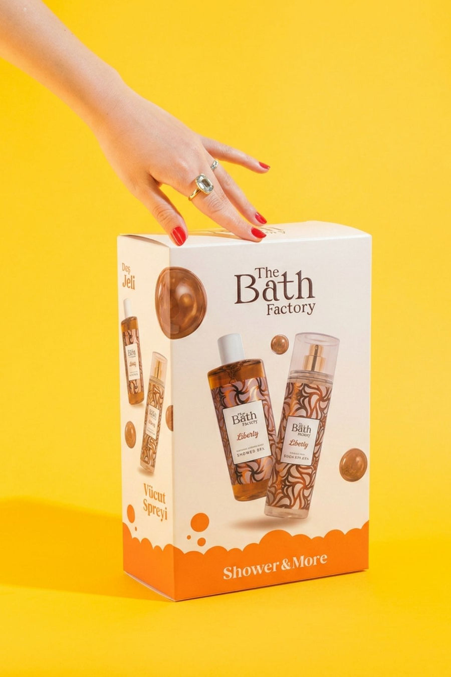 The Bath Factory Liberty Duş Jeli ve Vücut Spreyi 2'li Set — Oranj