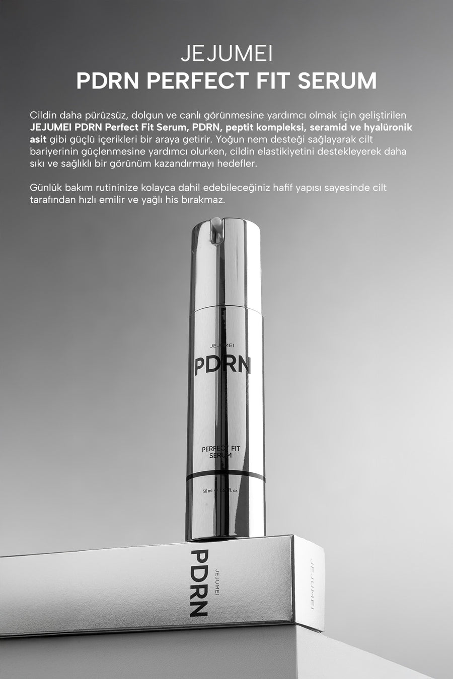 PDRN (SOMON DNA) Kırışıklık Karşıtı Serum 50 ml — Gri