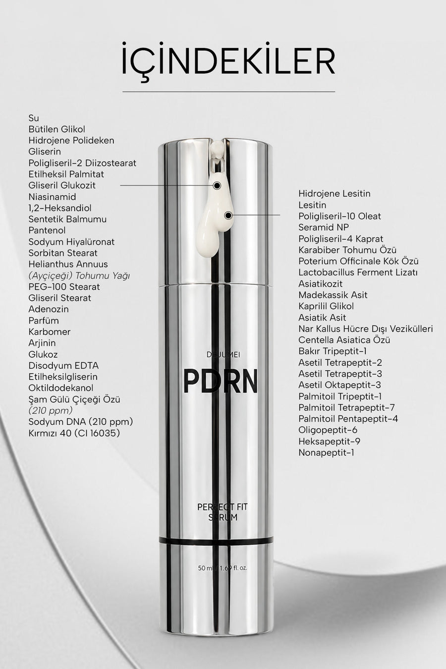 PDRN (SOMON DNA) Kırışıklık Karşıtı Serum 50 ml — Gri