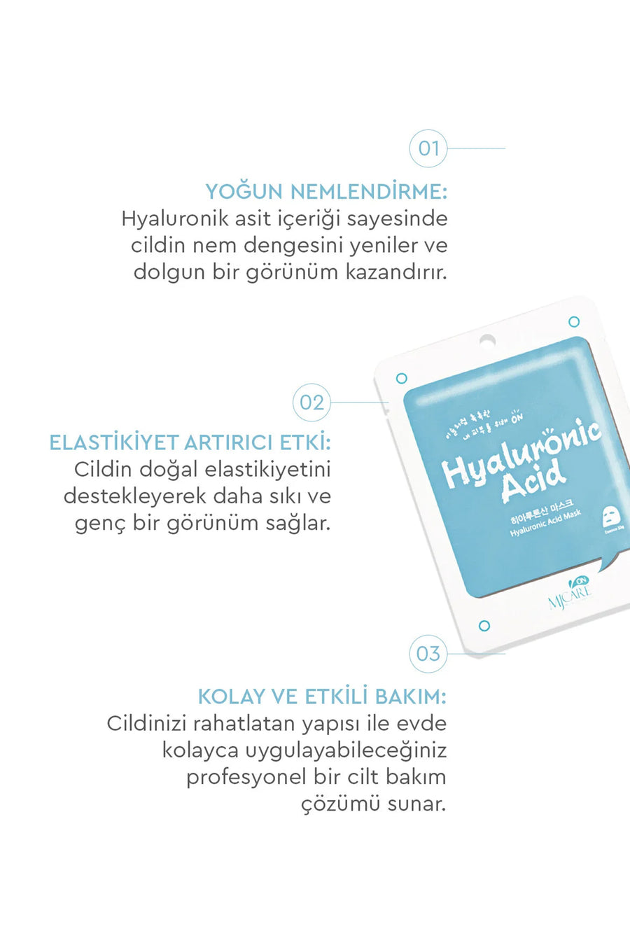 Mjcare 5li Maske Seti — Beyaz
