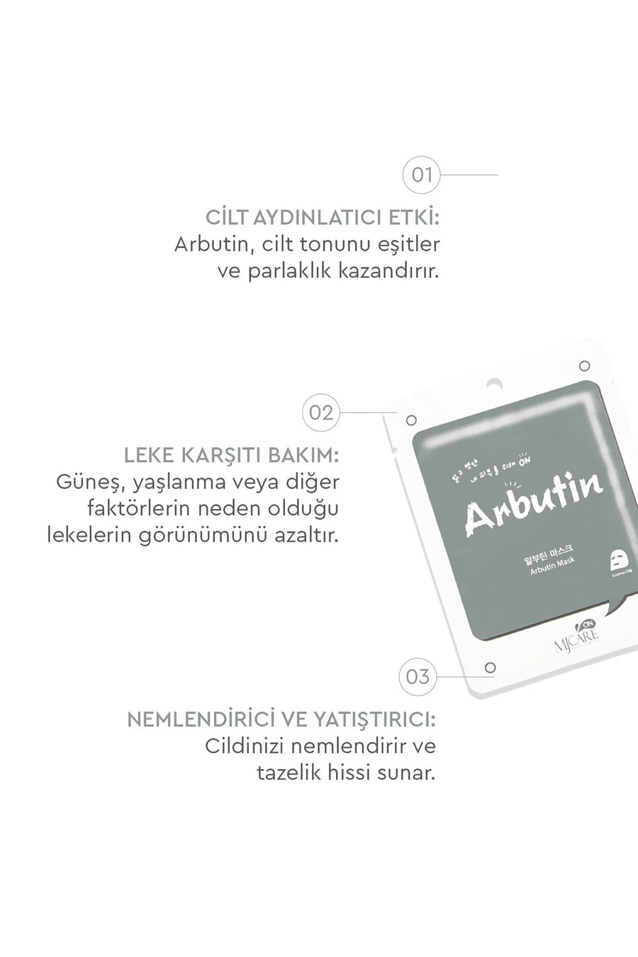 Mjcare 5li Maske Seti — Beyaz