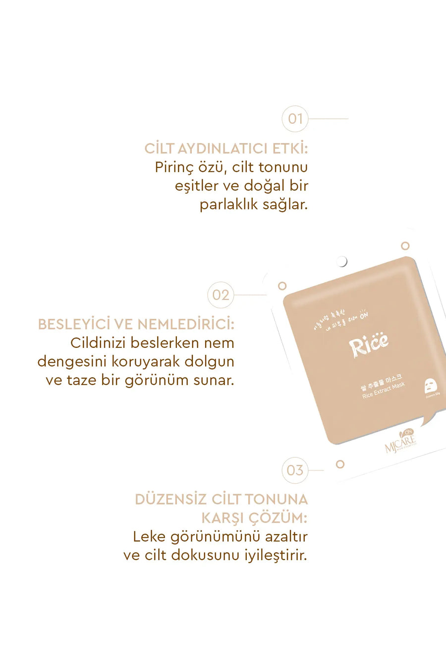 Mjcare 5li Maske Seti — Beyaz
