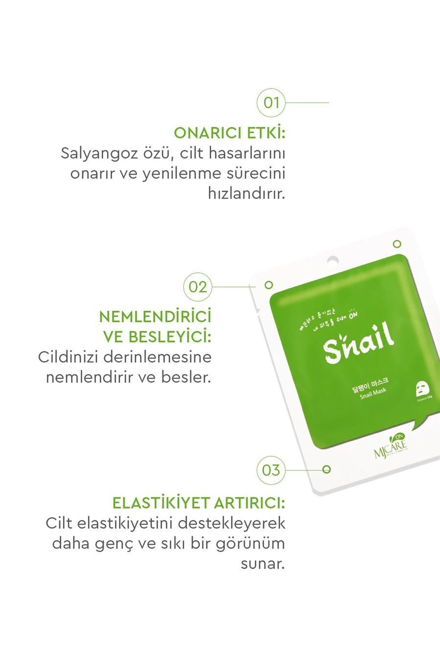 Mjcare 5li Maske Seti — Beyaz