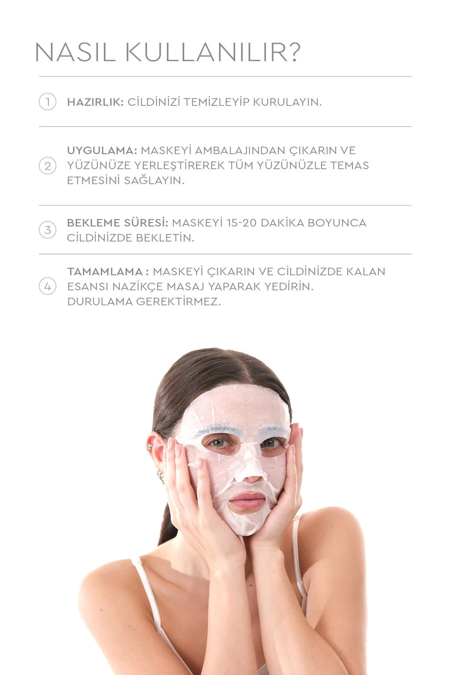 Mjcare 5li Maske Seti — Beyaz