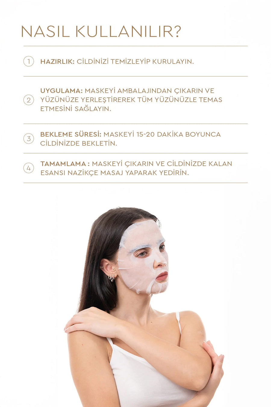 Mjcare On Rice Extract Mask- Pirinç Özlü Yüz Maskesi — Karma