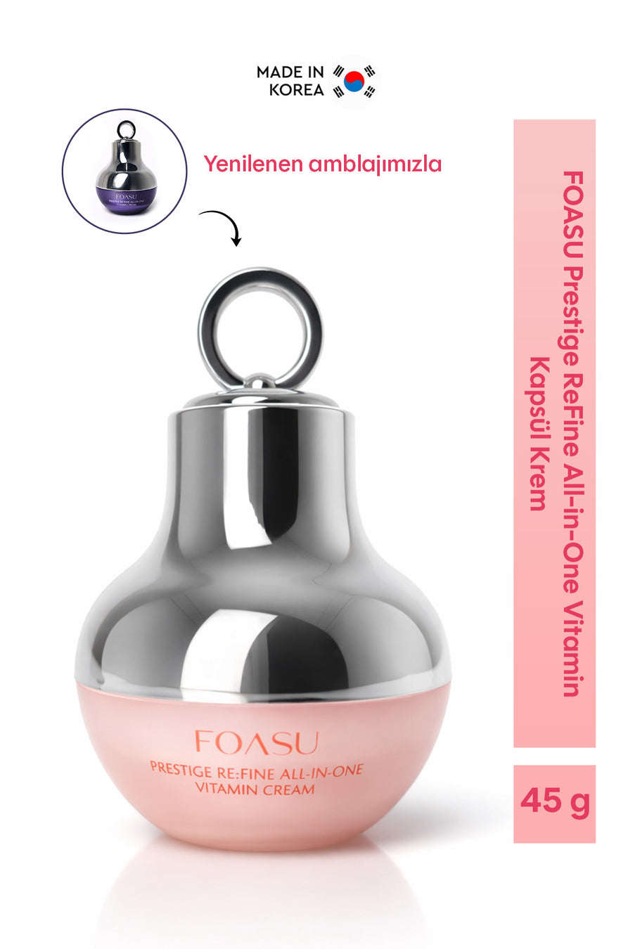 Foasu Prestige Çok Etkili Yoğun Nem & Işıltı Veren Vitamin Kapsül Krem 45g — Beyaz