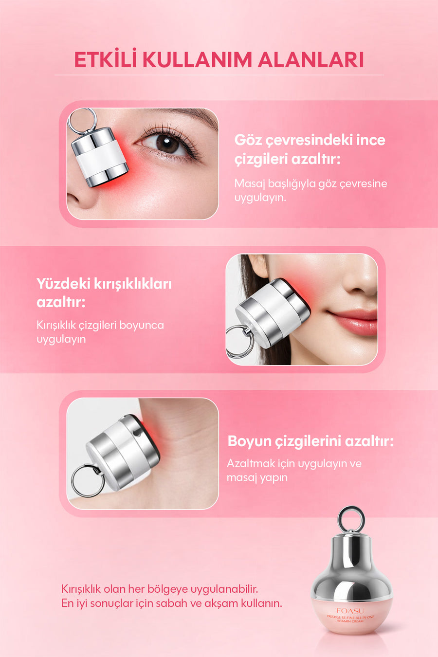 Foasu Prestige Çok Etkili Yoğun Nem & Işıltı Veren Vitamin Kapsül Krem 45g — Beyaz