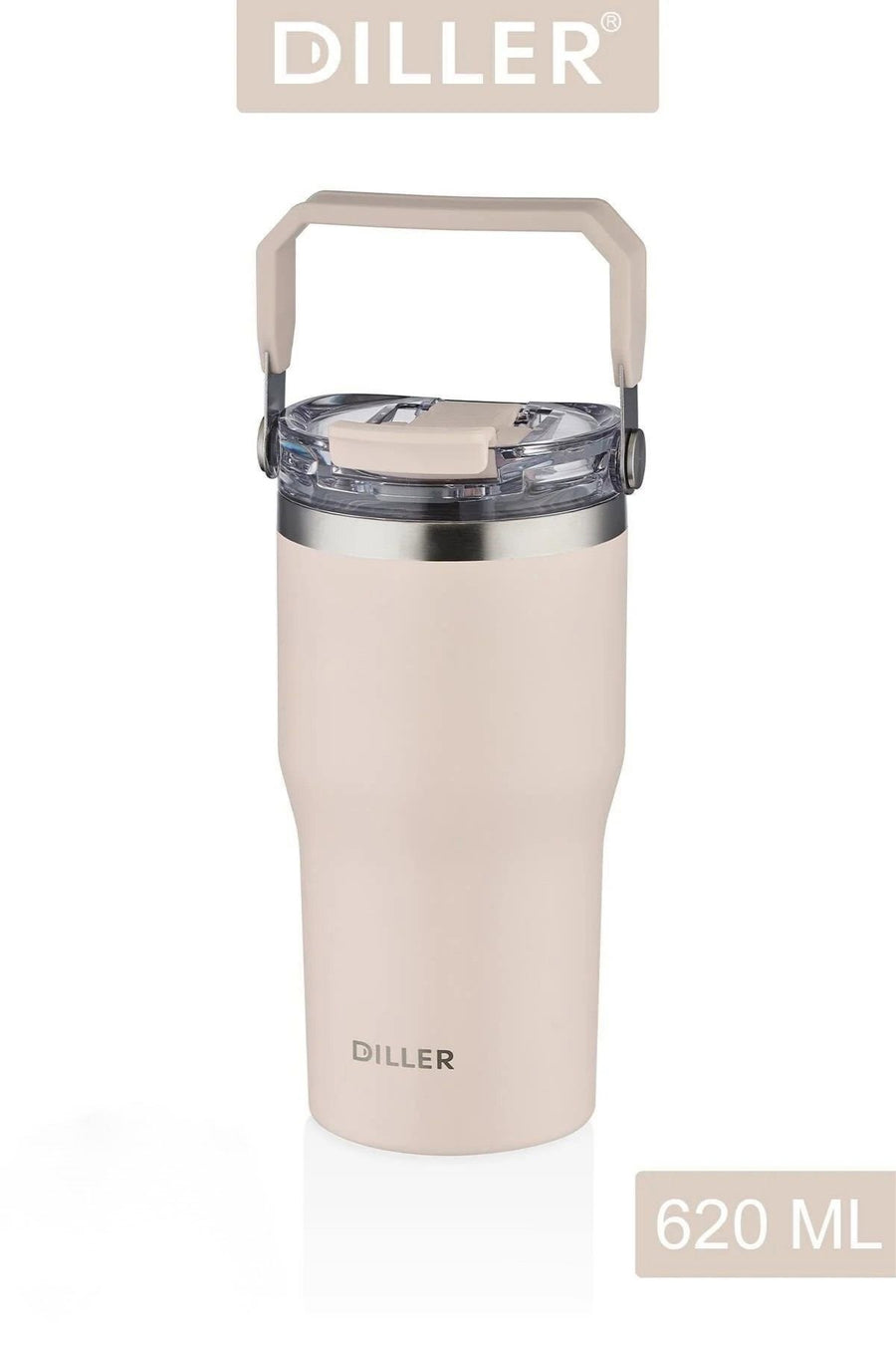 Diller MLH9168 Üstten Tutma Kulplu Termos 620ml Ekru — Ekru