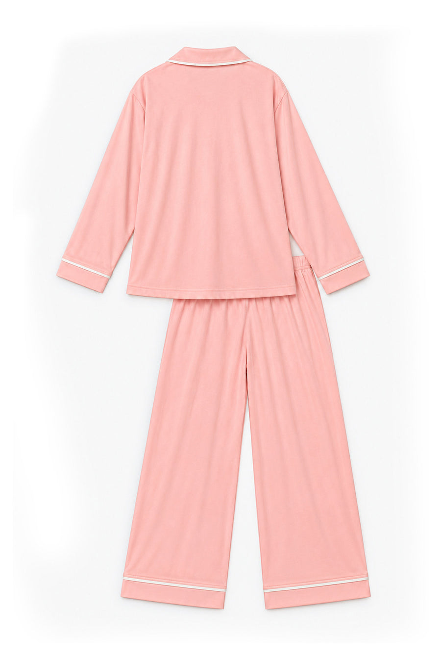 Ecrou Bebe Yaka Viskon Pijama Takımı — Pudra